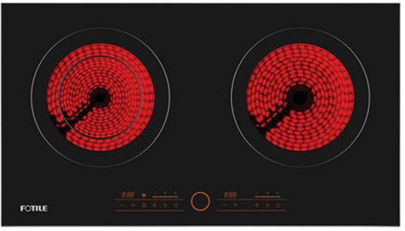 Black Glass Touch Control Hob