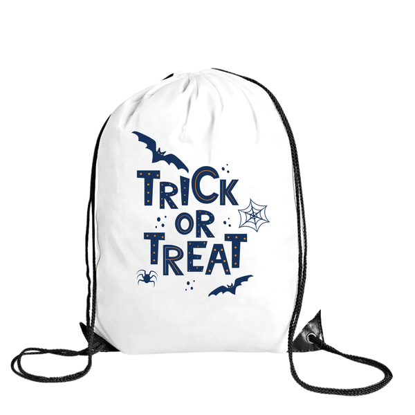 Katz Designs - Drawstring Bag -Polyester - Trick or Treat Pumpkin