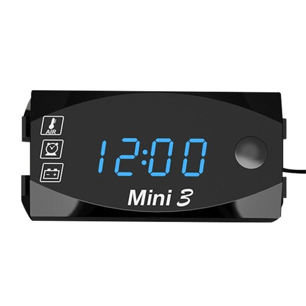Blue LED Digital Display Panel Voltmeter, Electronic Clock &amp; Thermometer