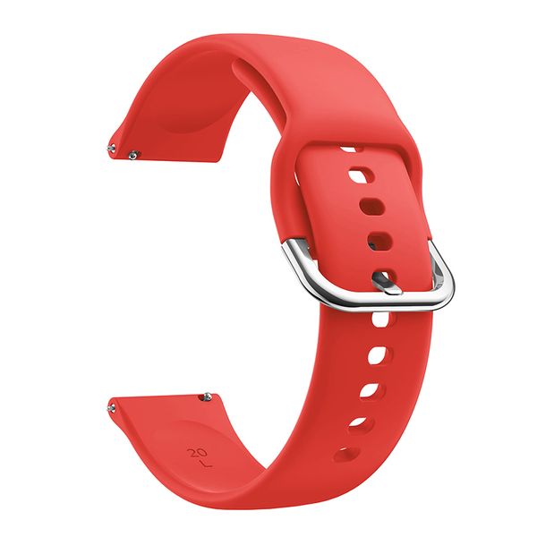 Sports Watch Strap 20mm Compatible With Samsung / Huawei / Garmin / LG-Red