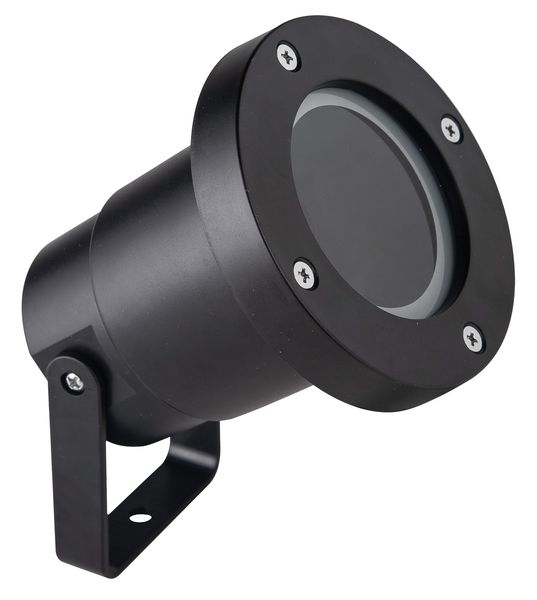 Compact Flush Mount Spot Light for Exterior Accenting - GS015 Black