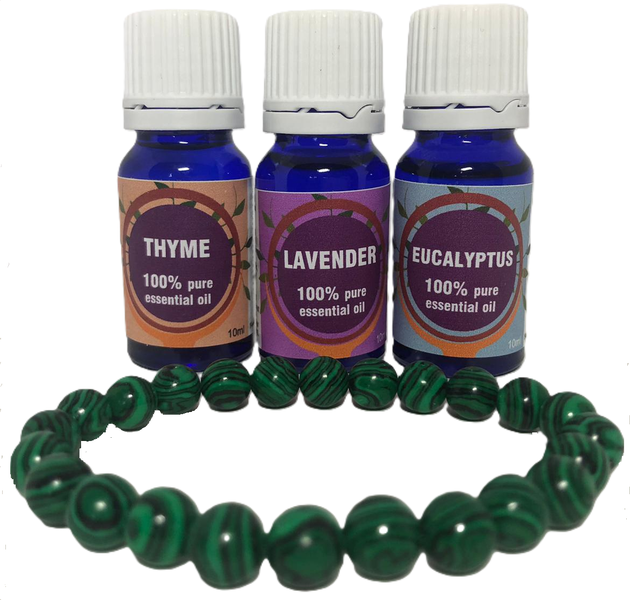 Roots Essential Oil Gift Set &amp; Bracelet