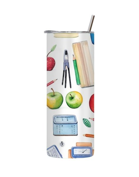 Fruit 20 Oz Tumbler with Lid Straw Trendy Back To School Graphic Gift 252