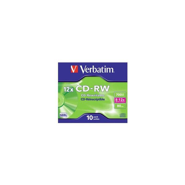 Verbatim - CD-RW x 10 - 700 MB - storage media
