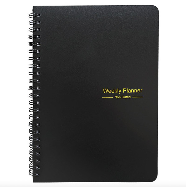 A5 Undated Habit Tracker &amp; Weekly Planner Journal - 2 Pack