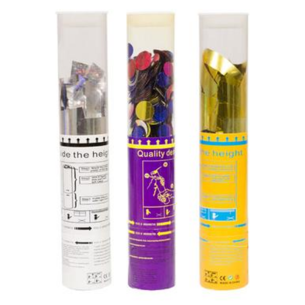 Party Supplies - Party Poppers- Pack Of 3