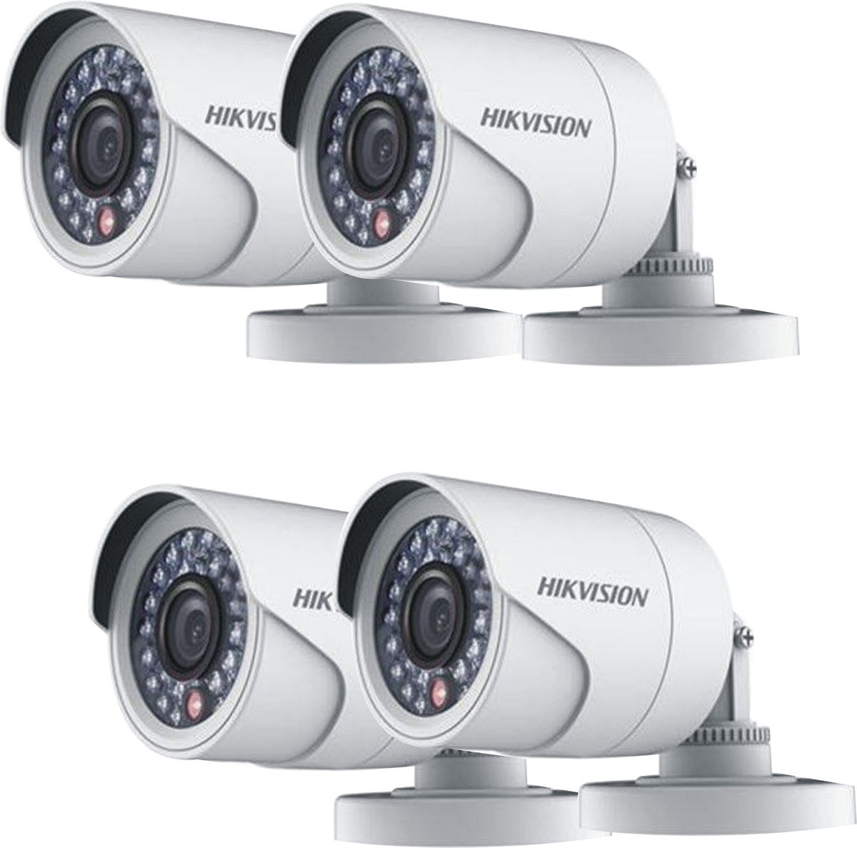 Hikvision 2Mp Bullet Camera Set For 4 Channel Analogue System - PACK OF ...