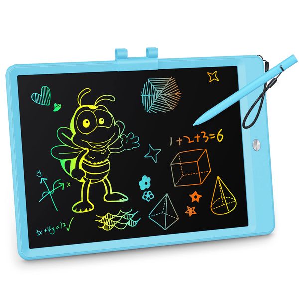 Colorful Writing Tablet - 10 Inch Drawing Board for Kids | Blue
