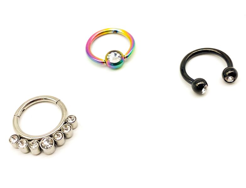 Fabluae Daith/Helix/Trag/Septum Piercing Set, Nora