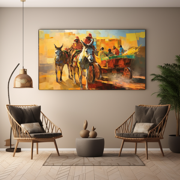 Canvas Wall Art - Donkey Cart Chronicles - BK0241