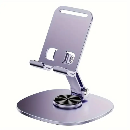 Desktop Phone Stand-360-Degree Rotation Aluminum Alloy Foldable Stand Image