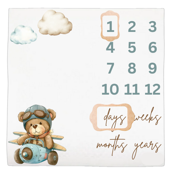 Baby Milestone Blanket Soft Memory Blanket-What if I fail?