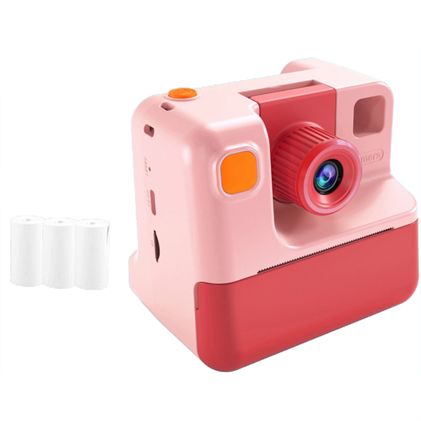 1080P Hd Digital Camera Photo Paper Child Toy Camera Pink