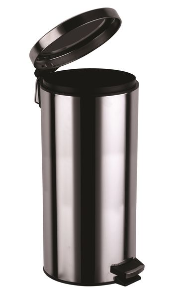 SDS Stainless Steel 20L Round Pedal Wastebin