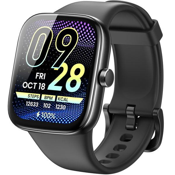 TOZO S7 Smart Fitness Watch with Bluetooth Calling &amp; AI Assistant | Black
