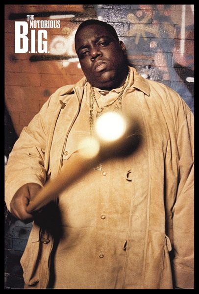 The Notorious B.I.G. - Cane Poster with Black Frame