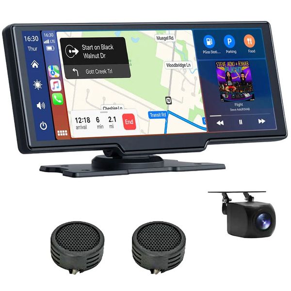 10.26" Smart Screen CarPlay/Android Auto Dash-Cam Reverse Camera &amp; Tweeters