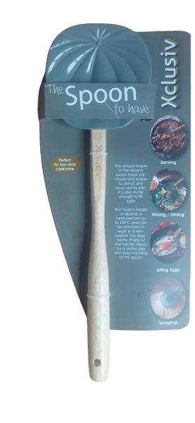 Luxury Silicone NonStick Kitchen Spoon Removable Head Charcoal