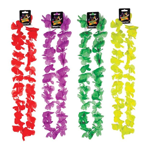 Bulk Pack x 8 Dress Up Hawaii Flower Lei