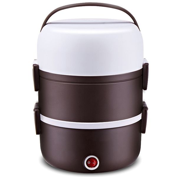 Portable Electric Lunch Box- Brown