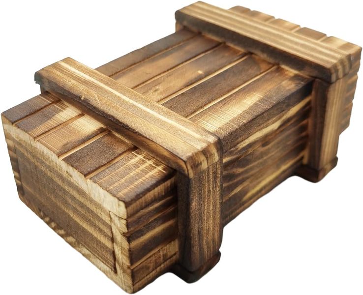 Brain Teaser Wooden Puzzle Gift Box with Secret Compartment