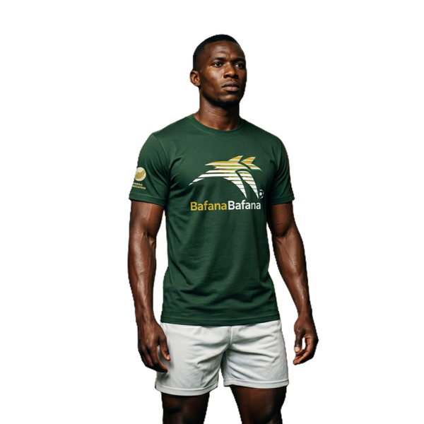 Bafana Bafana Men's Short Sleeve Graphic Tee - Green
