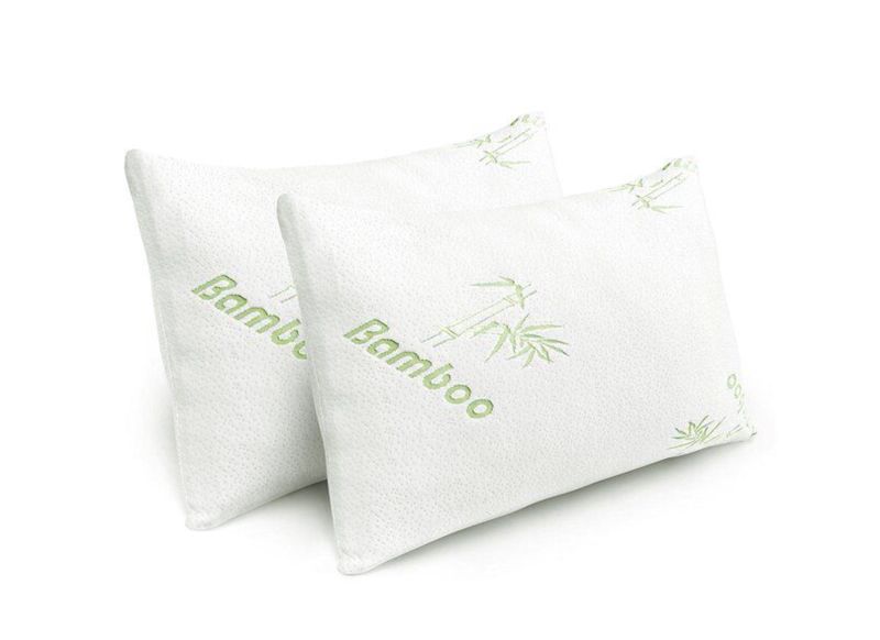 Firm Standard Size Bamboo Pillows - Set of 2
