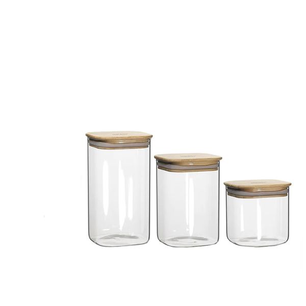 Square Glass - 3 Piece Set