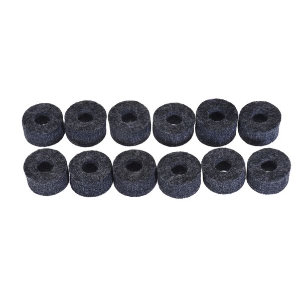12-Pack Cymbal Felts, Hi-Hat, Small, Gray