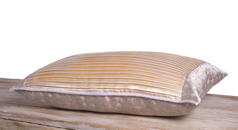 Satin Dark Feather Cushion