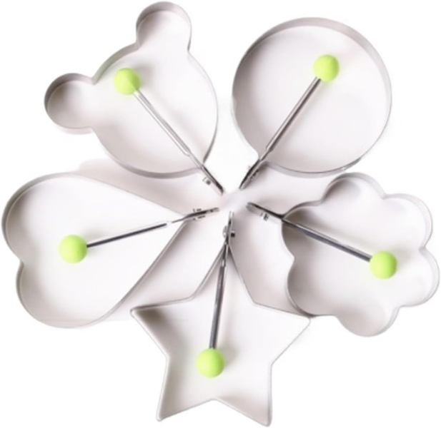 5-Pack Irregular Egg Rings for Fried Eggs