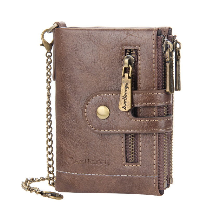 Baellerry PU Zipper Retro Wallet