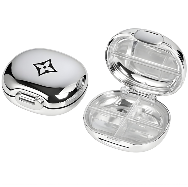 2 Pack - Portable Medicine Box Pill Organizer With Compartments