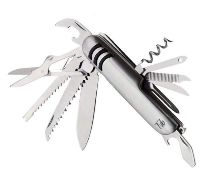 Gear Up with Tvb 11-Piece Vintage Multi-Function Pocket Knife!
