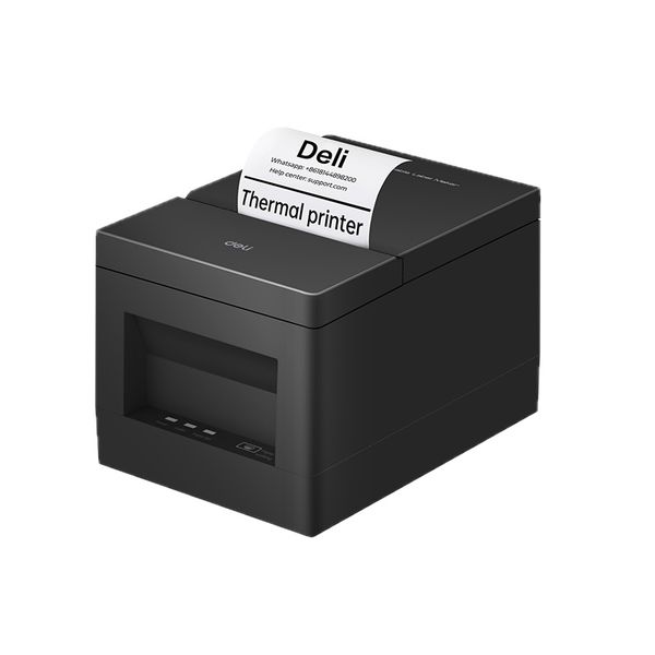 Deli E801PN 203 × 203 DPI Wired Direct Thermal Ticket Printer USB+LAN