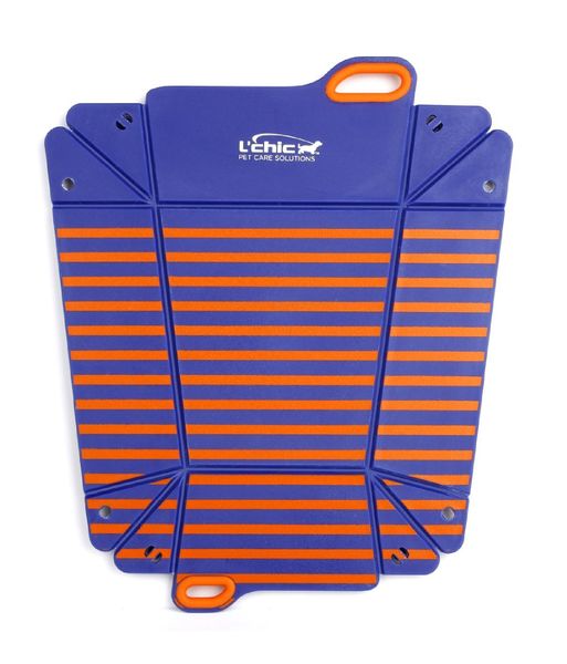 L'Chic Chop2Bowl Navy/Red Stripes