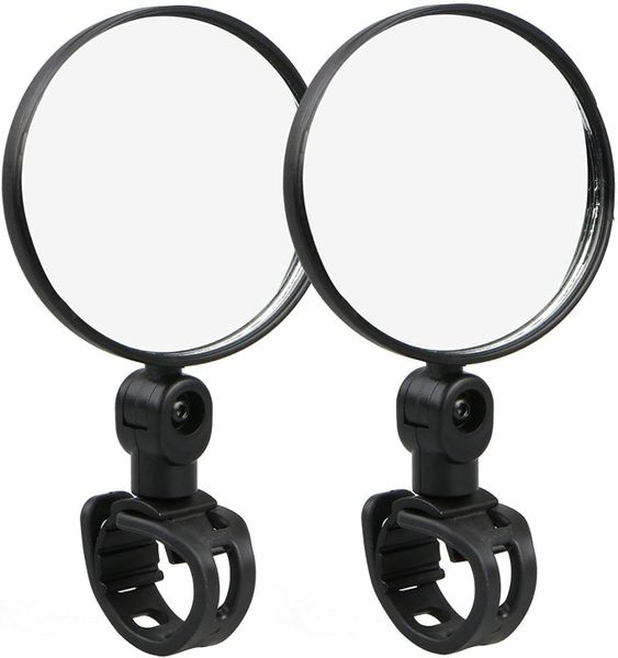 Adjustable 360 Rotatable Bike Mirror Handlebar Mount Safe Rear View Mirror