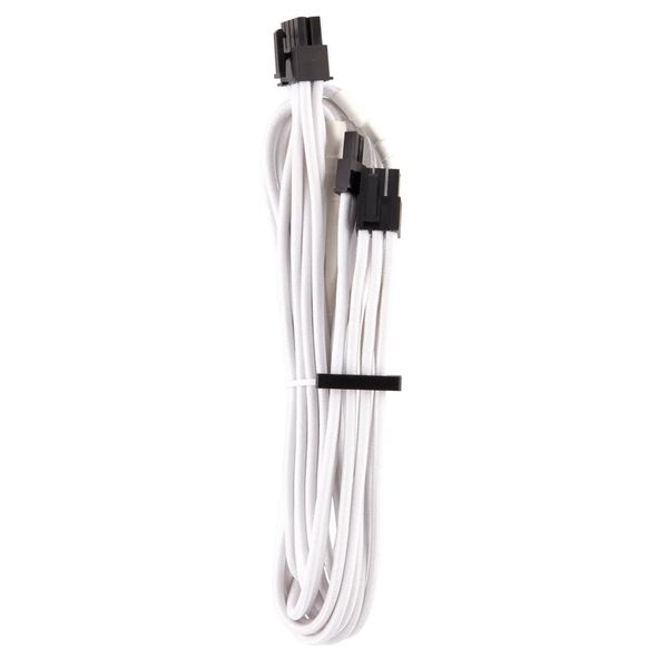 Corsair Individual Sleeve PCIe Cables Single Connector Type 4 Gen 4 - White