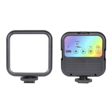 Full RGB LED Video Light - Dimmable Vlogging Lamp with Cold Shoe Image