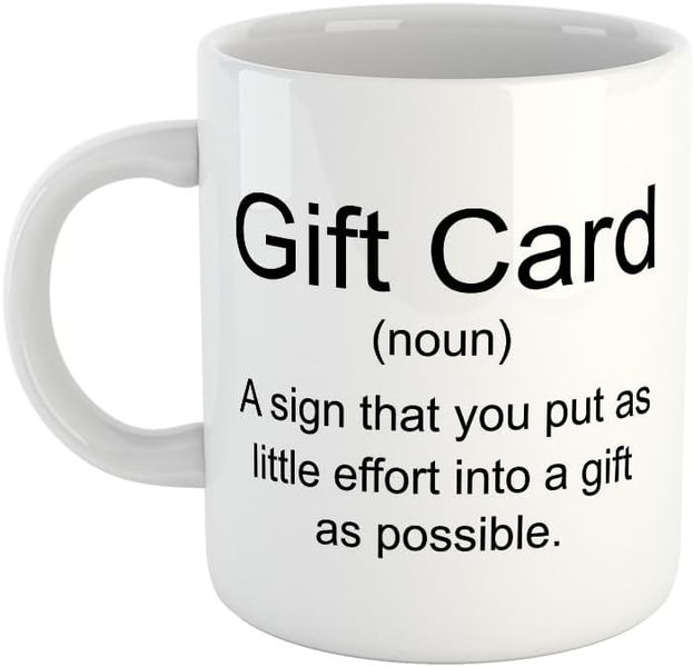 Gift card- Father's day-Mother's day- Valentines-Charistmas Mug