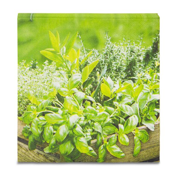 Atelier - Paper Napkins - Herbs On Mass - 33cm x 33cm - 20 Pack
