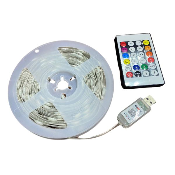 Arole 10m Colour Changing LED Strip - Smart RGB with Remote Control Arole