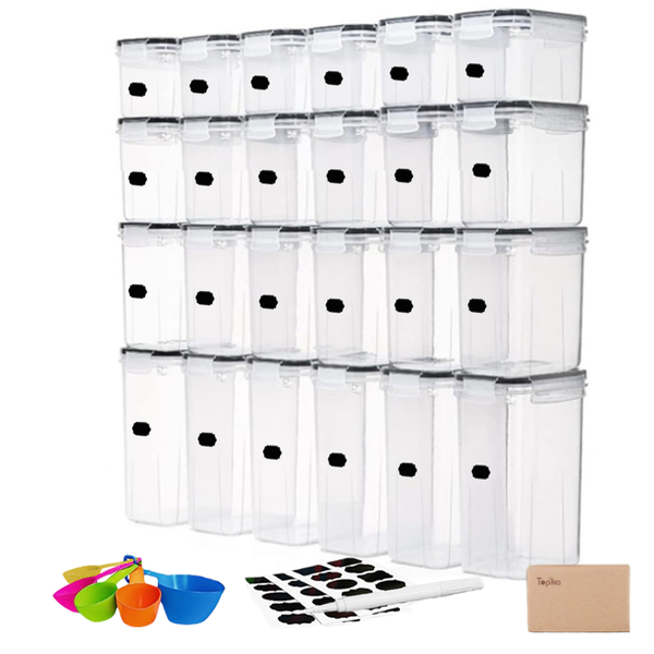 Topika -24/14/7-Airtight Food Storage Container Set with Lids for Kitchen
