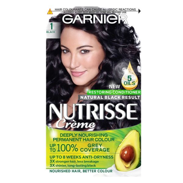 Garnier Nutrisse Permanent Hair Dye 1.0 Black