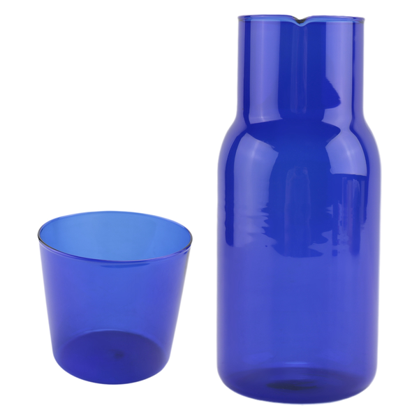 Transparent Candy Color Glass Teacup Set Simple Heat-Resistant Drinking Jui