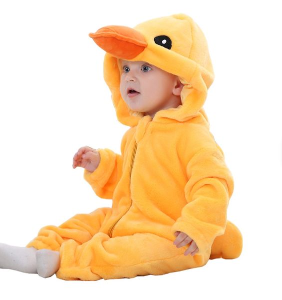 Yellow Duck Kids Costumes, Hooded Onesie With Dark Outlets