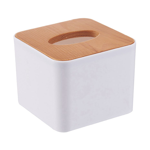 Square Wooden Top Tissue Dispenser 1123095