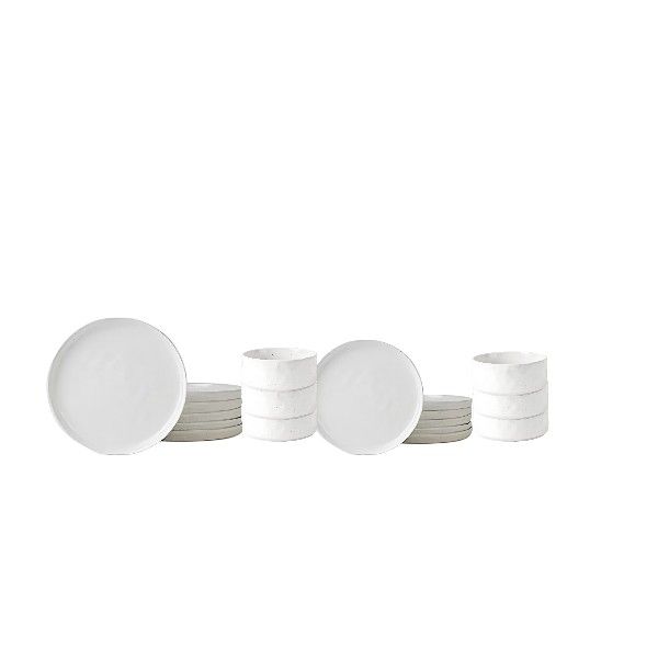White Porcelain Dinner Set - 18 Piece