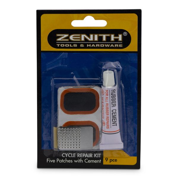 Zenith - Easy to Use On the Go Quick Cycle Repair Kit - 9 Piece