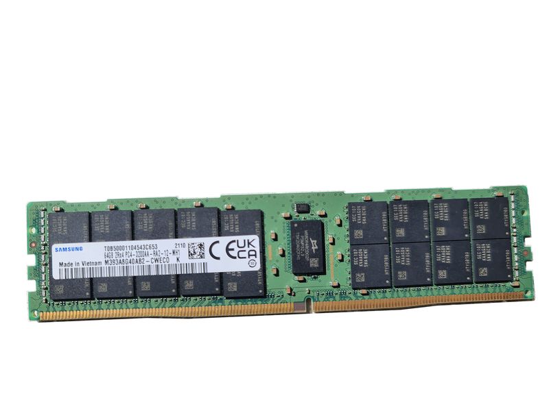 Samsung 64GB DDR4-3200Mhz M393A8G40BB4-CWE RDIMM ECC REG Memory for SERVERS